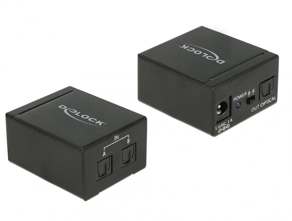 Switch Audio Toslink Delock 18767, 2 Porturi