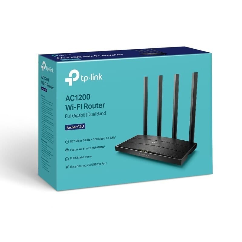 Router TP-LINK Archer C6U AC1200 MU-MIMO Gigabit WiFi - imagine 5