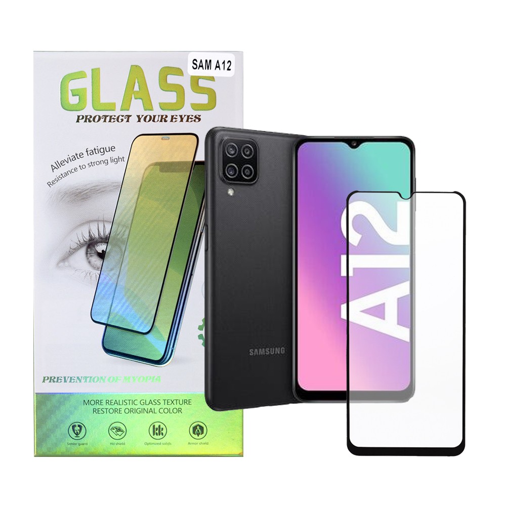 Folie Sticlă SPACER Samsung Galaxy A12 9H 9D Tempered Glass