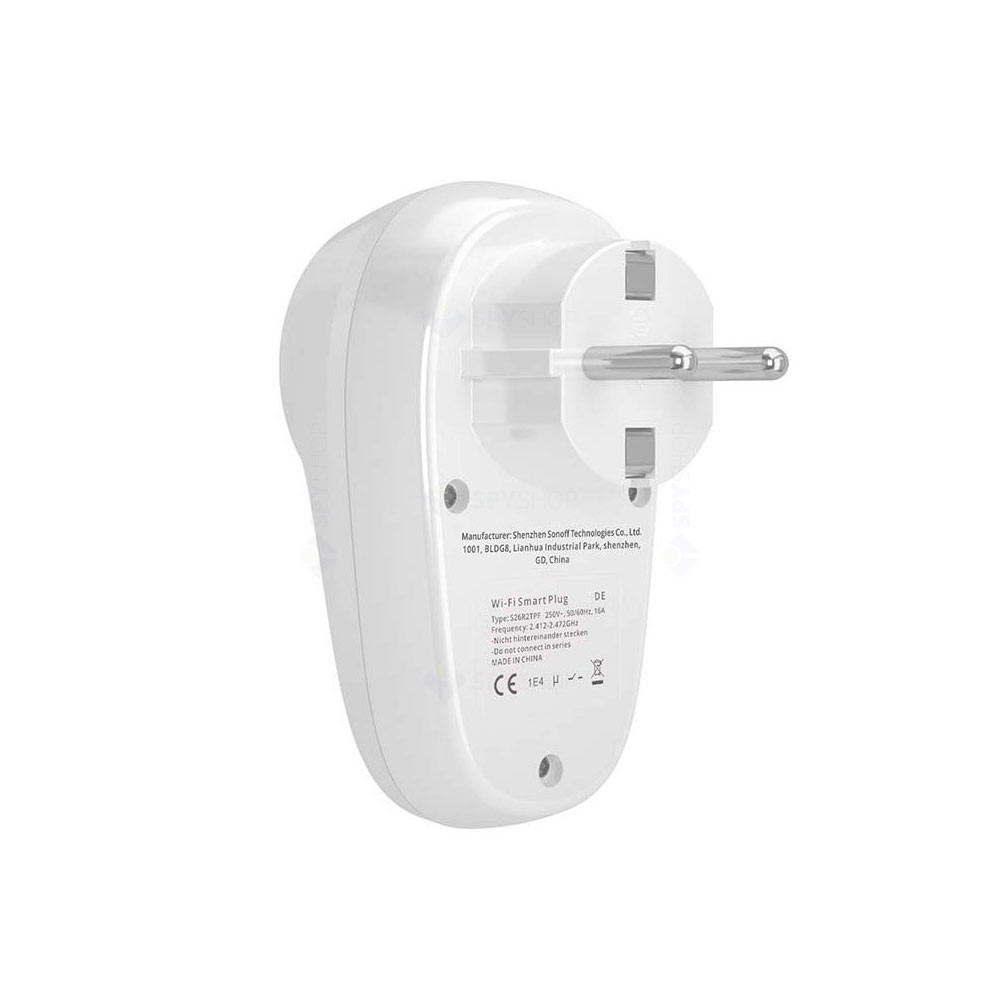 Priză Inteligentă Sonoff S26R2TPF Wi-Fi, 16A - imagine 3