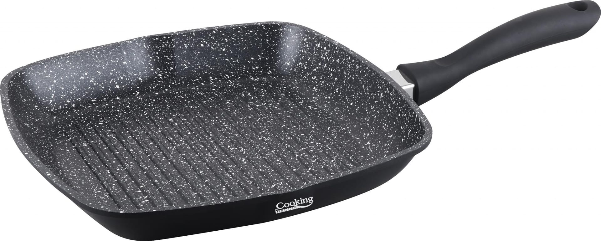 Tigaie Grill Heinner Dark Line 28cm cu Capac - Aluminiu - imagine 9