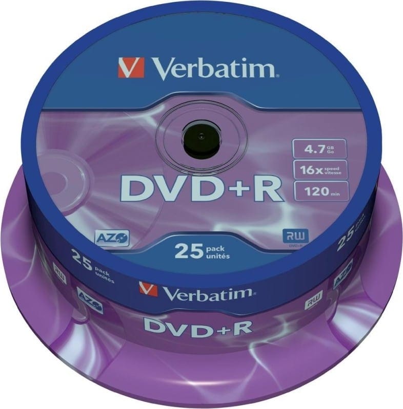 DVD+R Verbatim 4.7GB 16x 25 buc - Disc Single Layer Calitate Premium - imagine 2
