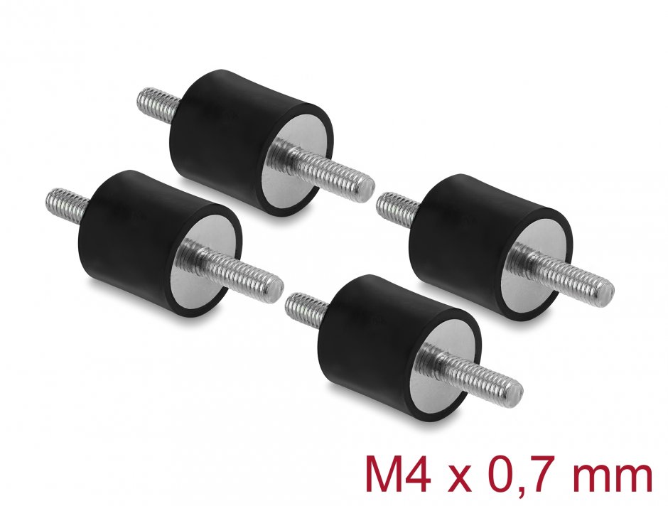 Set 4 Amortizoare Vibrații M4 Delock 60799
