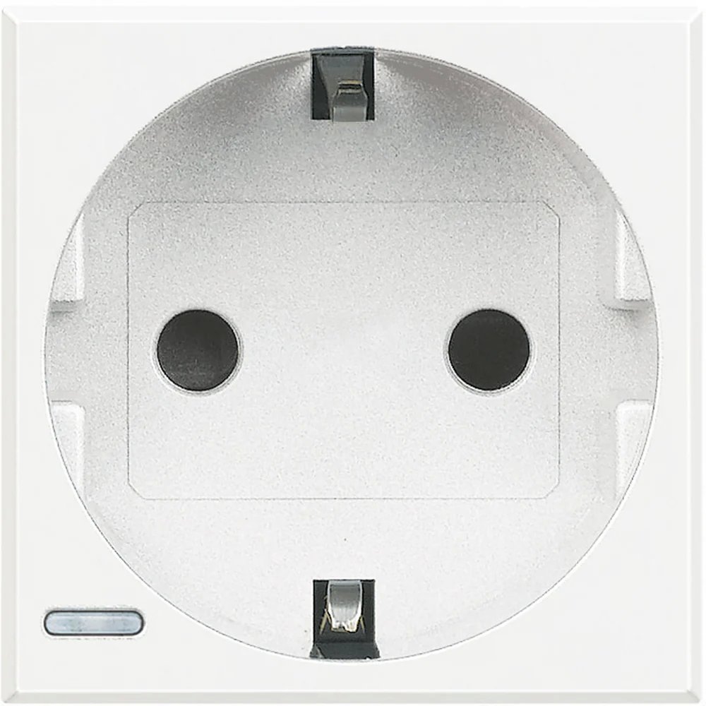 Priză Schuko modulară 2P+T Bticino HD4141, 16A, alb