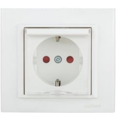 Priză Schuko Ovivo MINA cu protecție copii, 10A, 250V