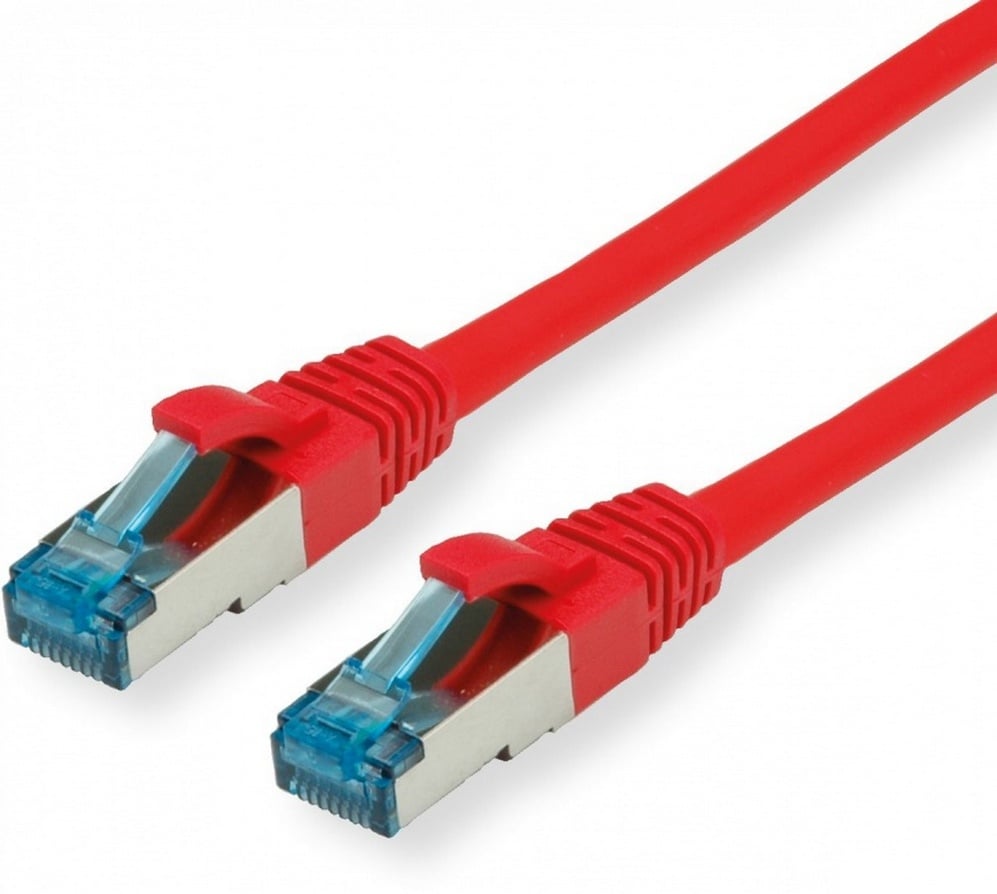 Patchcord SFTP Cat 6A Safer 0.5M Rosu