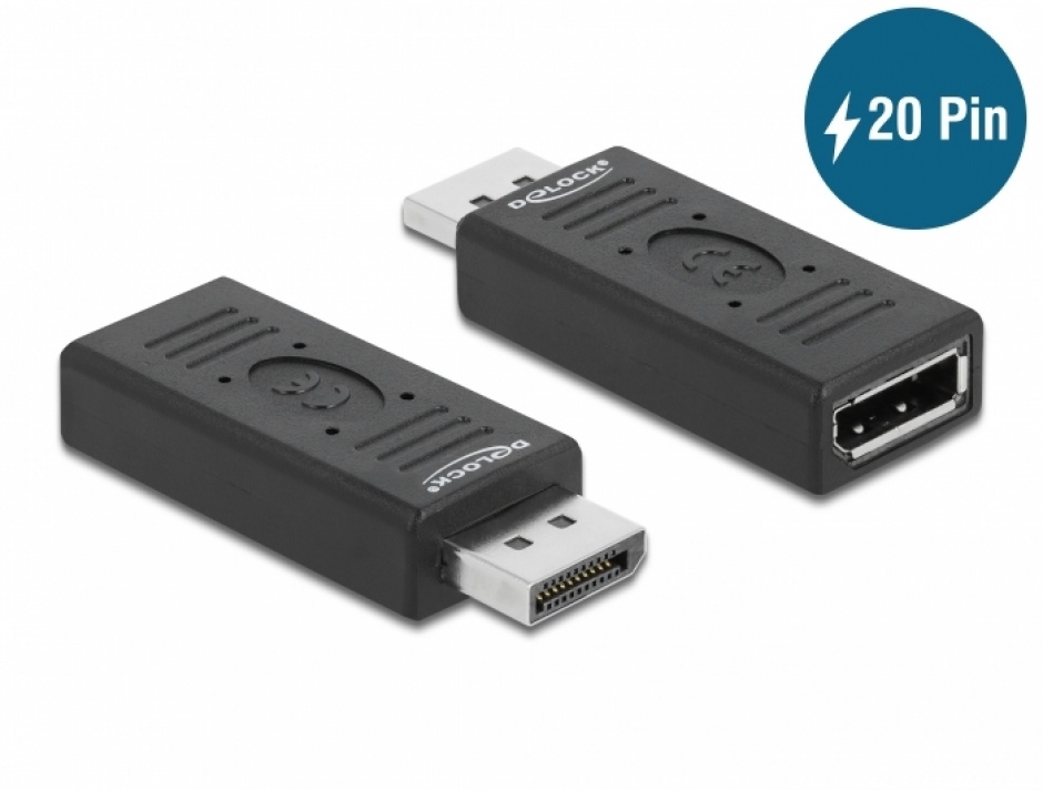 Adaptor DisplayPort 1.2 T-M, Delock 66639