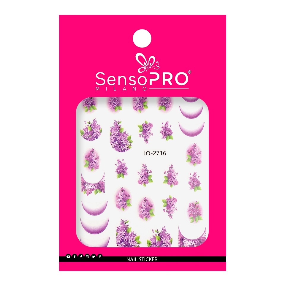 Abtibild Unghii SensoPRO Lilac Crown
