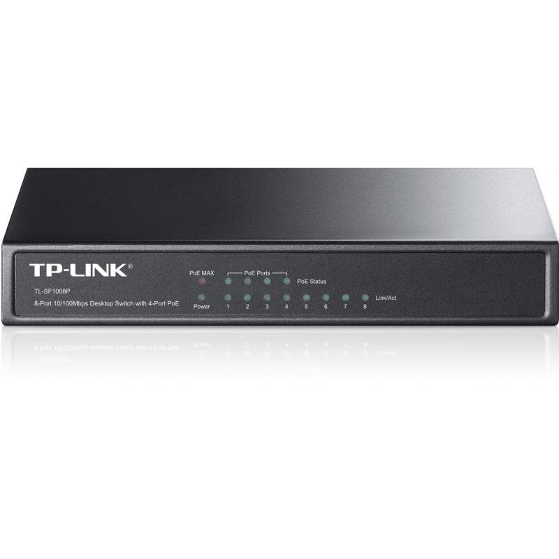 Switch TP-Link TL-SF1008P 8 Porturi, 4 PoE