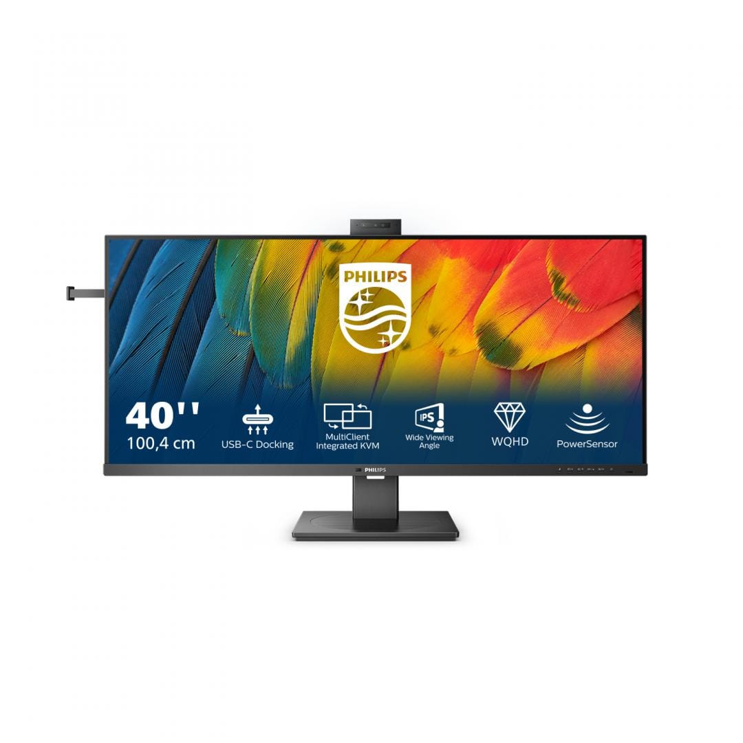 Monitor Philips 40" UltraWide 3440x1440 120Hz cu Webcam USB-C 100W - imagine 4