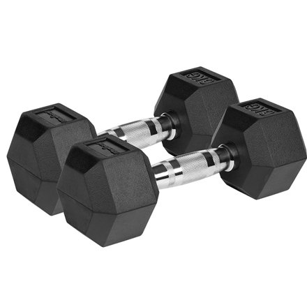 Set 2 Gantere 6kg Rebel Active Hex Cauciucate