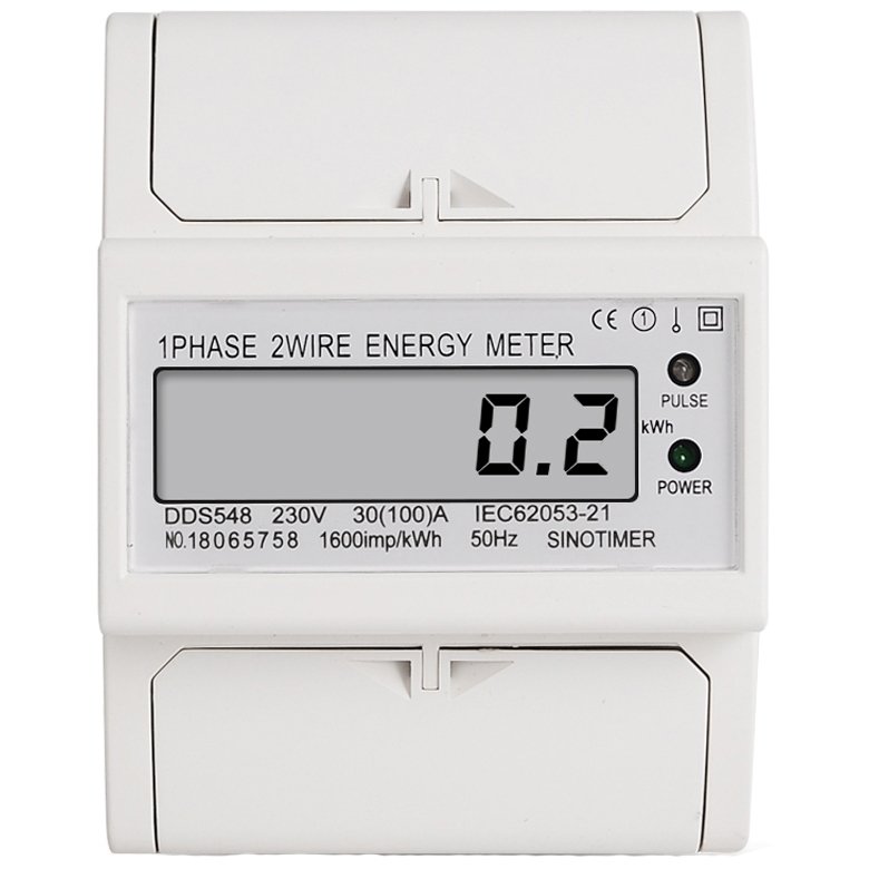 Contor Electric Digital Sinotimer, Monofazat, Ecran LED