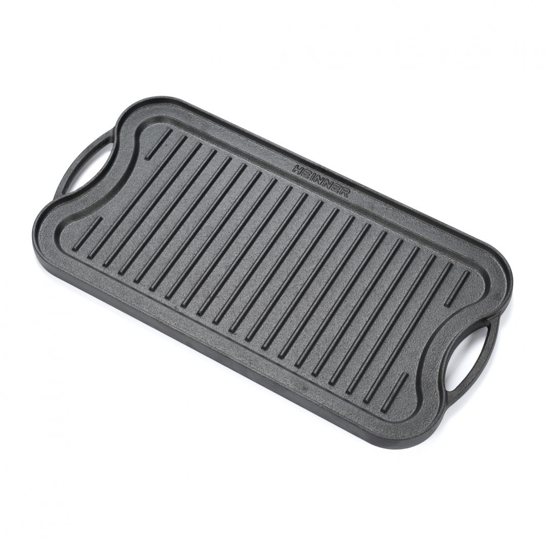 Tavă Grill Fontă Heinner Pura 51x26cm - Gătit Tradițional - imagine 2