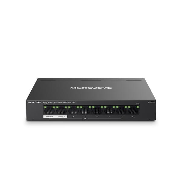 Switch Mercusys MS108GP 8 Porturi Gigabit PoE 65W - imagine 2