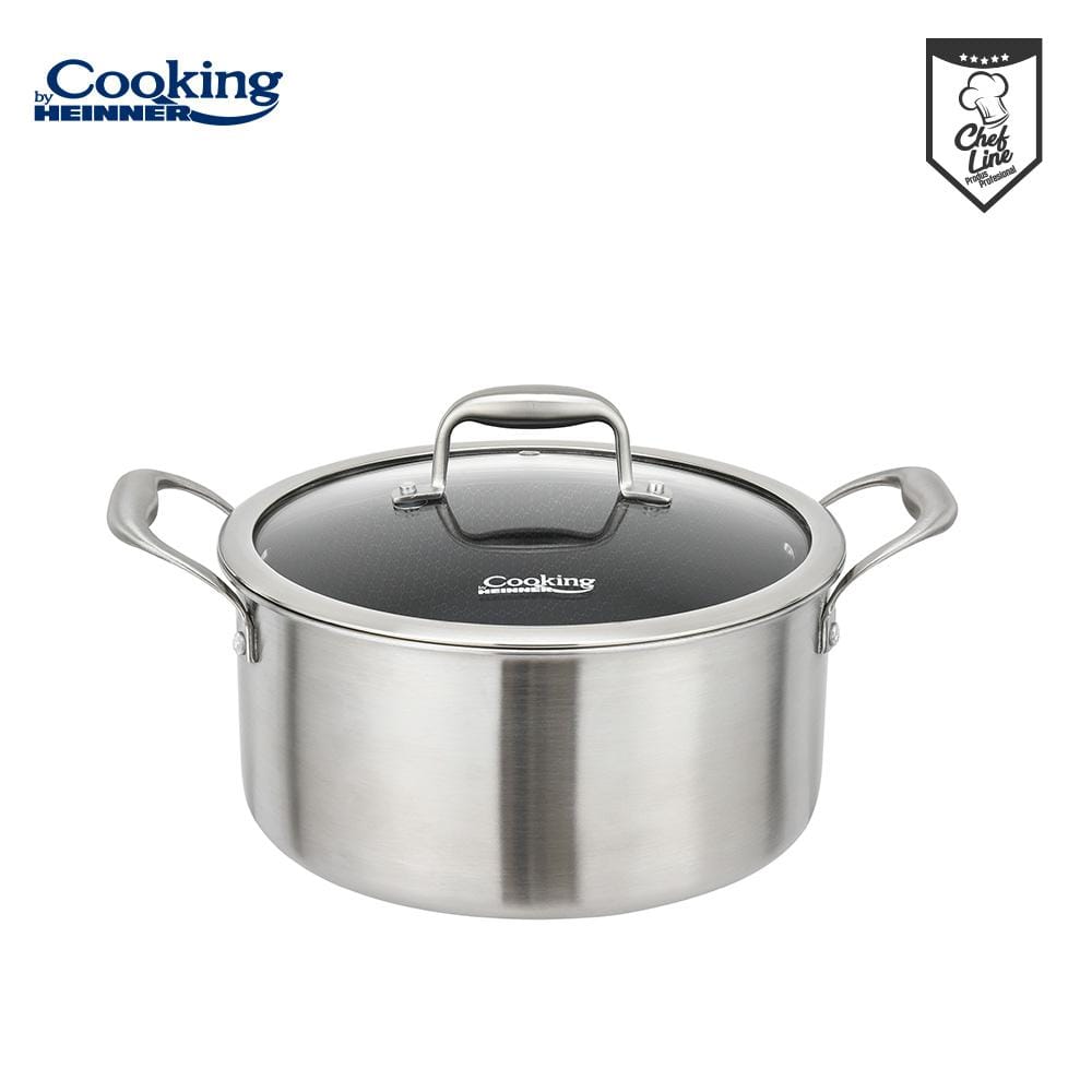 Semioală Inox Heinner Titanium3 5L cu Capac Sticlă - imagine 7