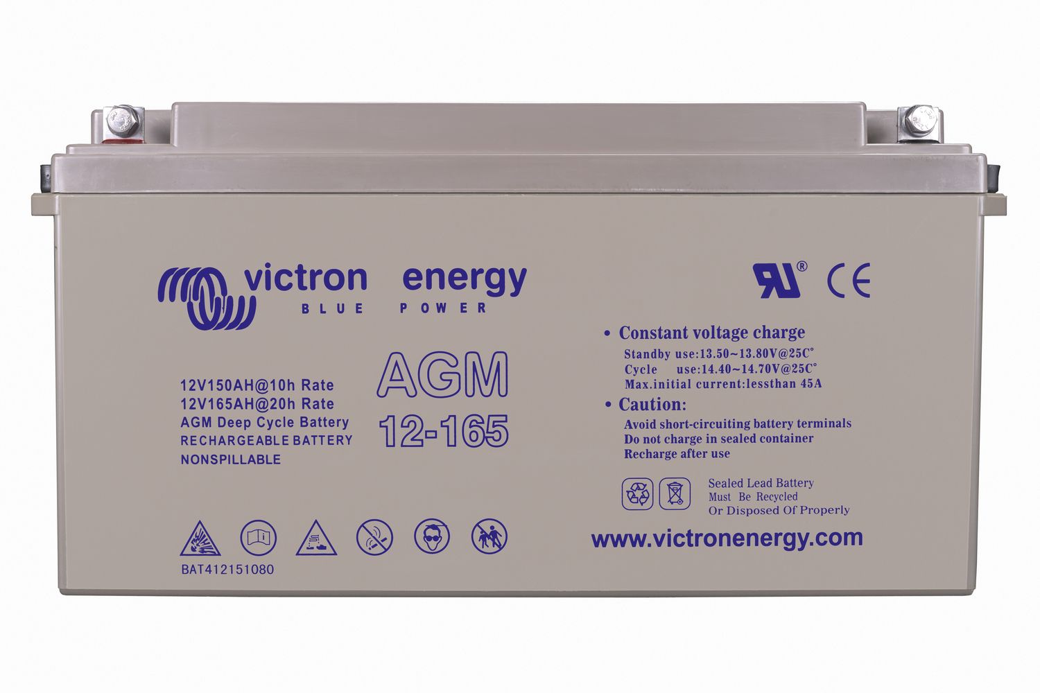 Acumulator Victron Energy Deep Cycle AGM 12V 165Ah - imagine 3