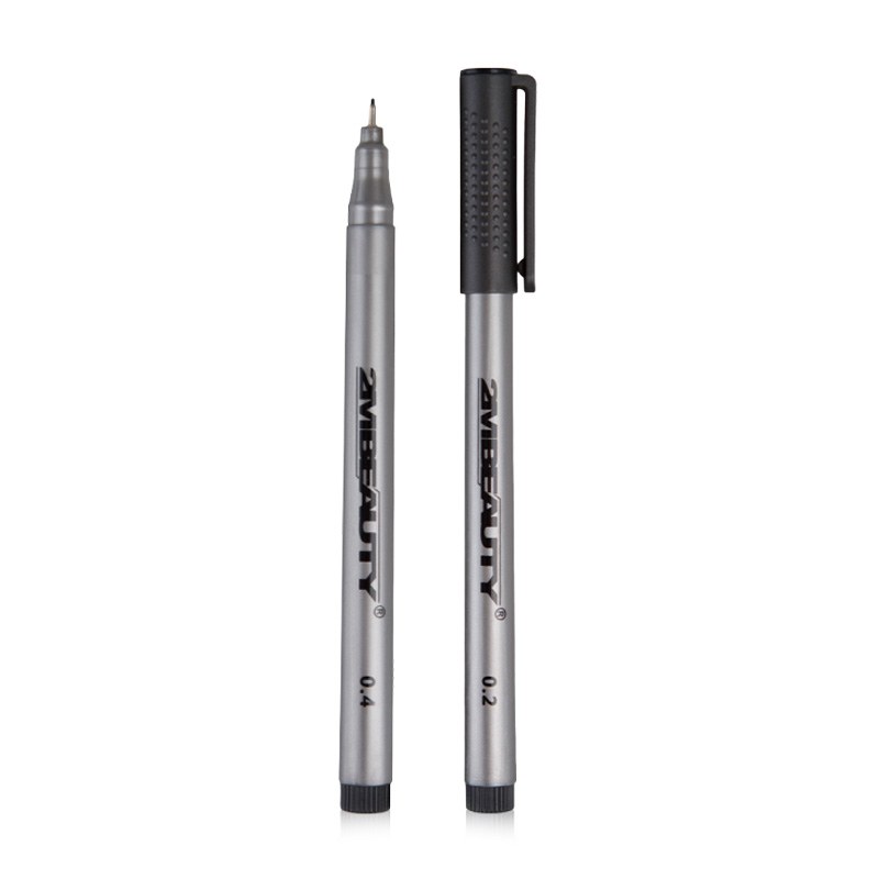 Marker Nail Art Black Nailshop Set 2 Buc