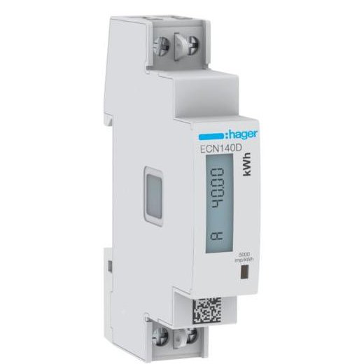 Contor Monofazat Hager ECN140D 40A, 1 Modul