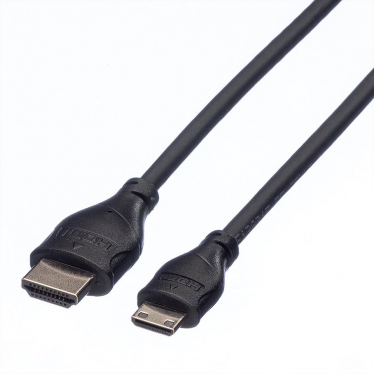 Cablu HDMI la mini HDMI-C 2m, 4K, Roline