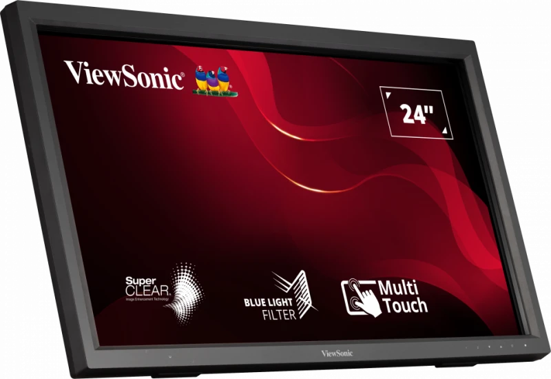 Monitor Tactil ViewSonic TD2423 24" Full HD Touch Negru - imagine 2