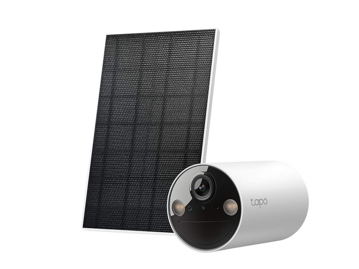 Camera supraveghere cu panou solar si baterie Tapo C410 KIT, 2K 3MP, Wi-Fi, iluminare duala, audio bidirectional, detectie cu AI, IP65