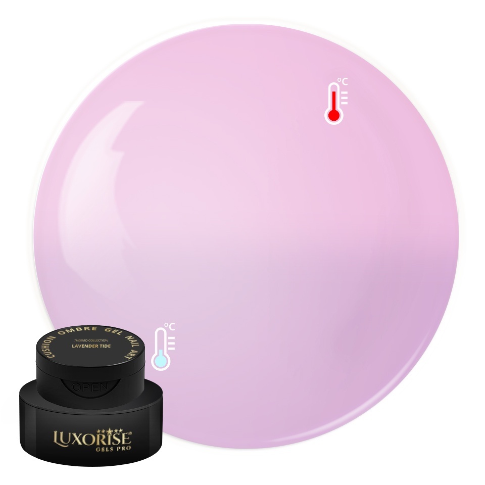 Gel UV Nail Art Babyboomer LUXORISE Cushion Ombre Thermo - Lavender Tide, 2ml