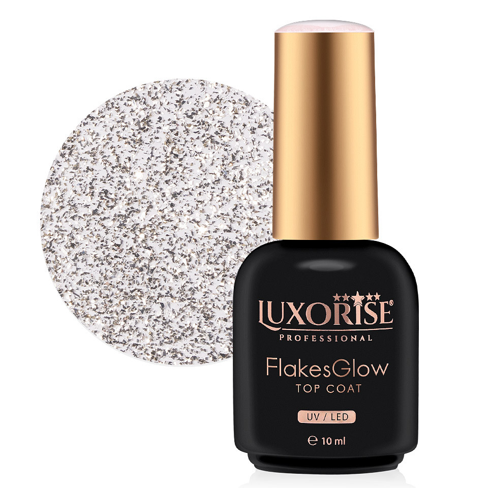 Top Coat LUXORISE FlakesGlow Champagne Charm 10ml
