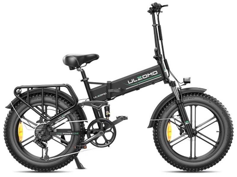 Ulzomo ULZD20-BK Bicicleta Electrică Pliabilă 120km