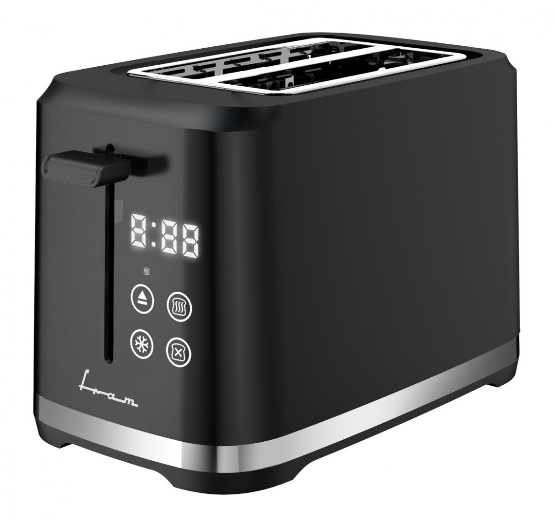 Prajitor de Paine Fram FTP-8007DBK, 800W, 2 Felii, Digital, Negru
