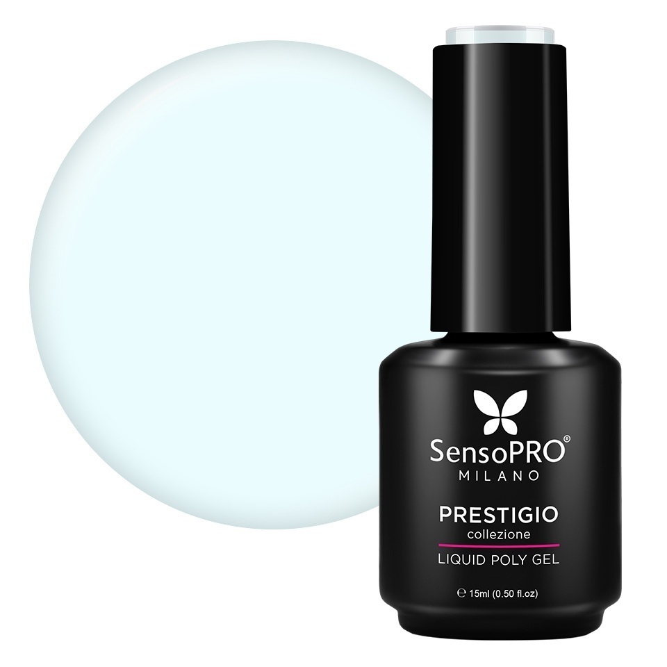 Polygel Lichid SensoPRO Milano PRESTIGIO, Soft Blue, 15ml