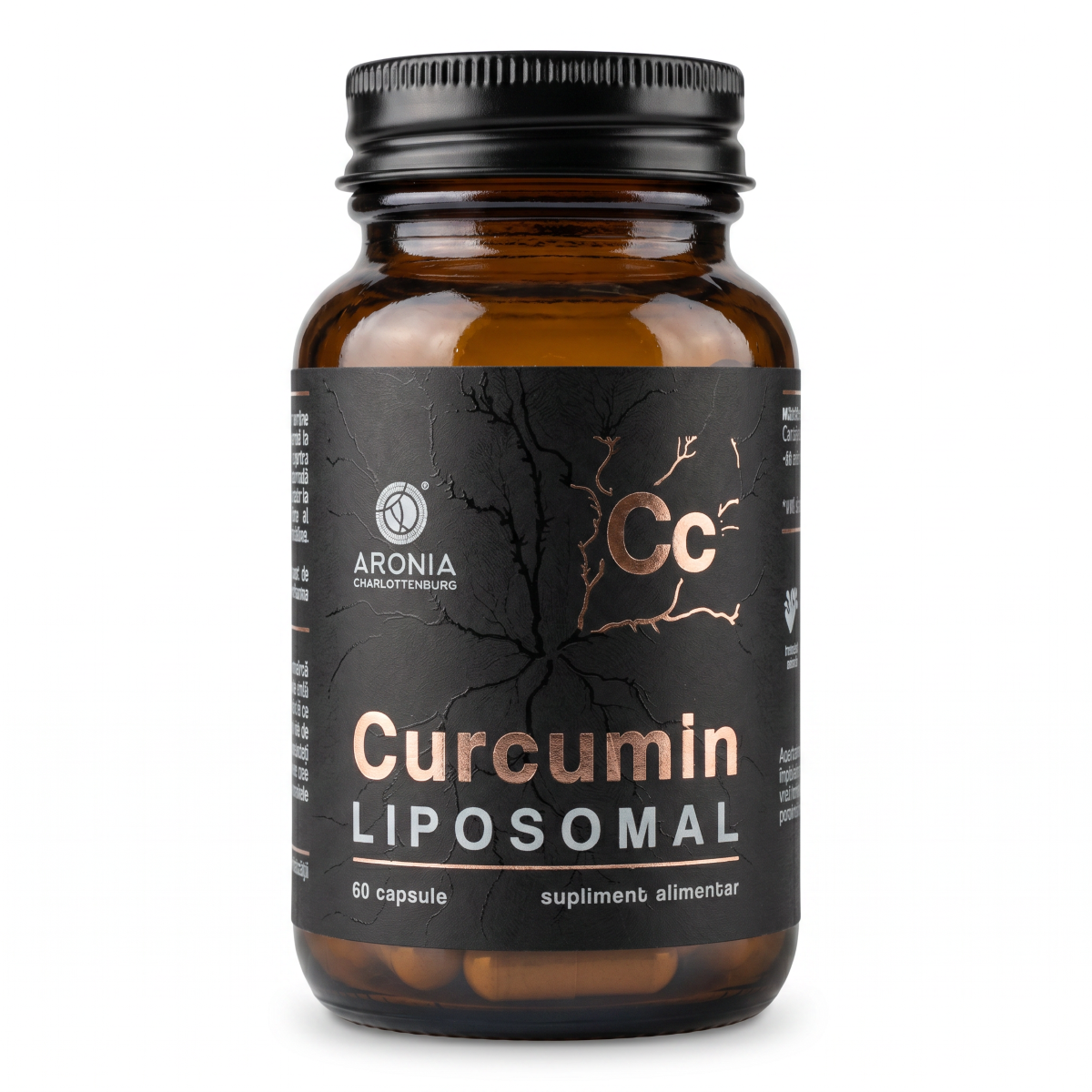 Curcumin Lipozomal Aronia | Absorbție 99%, 60 capsule - imagine 2
