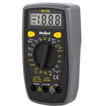 Multimetru Universal Rebel RB-33B cu Afișaj Iluminat