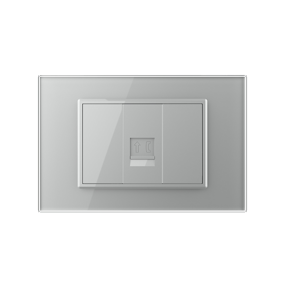 Priza Telefon LIVOLO Sticlă + 2 Sloturi Blank - imagine 14