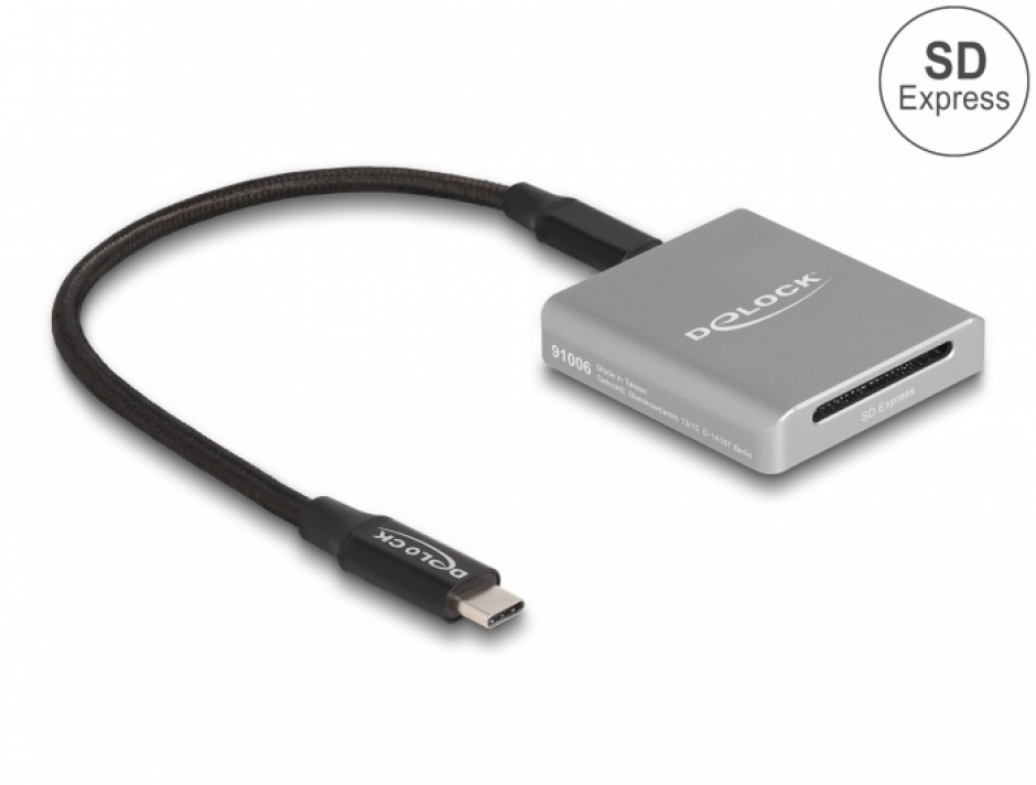 Cititor SD Express USB-C Delock 91006, 10 Gbps