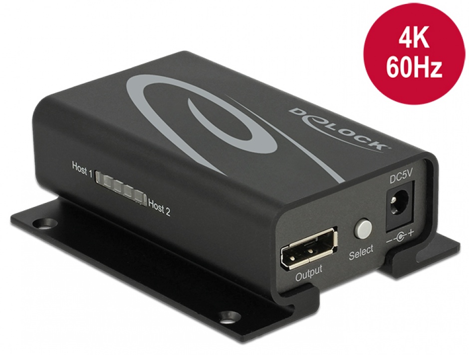 Switch DisplayPort 1.2 Delock 4K 2 Porturi