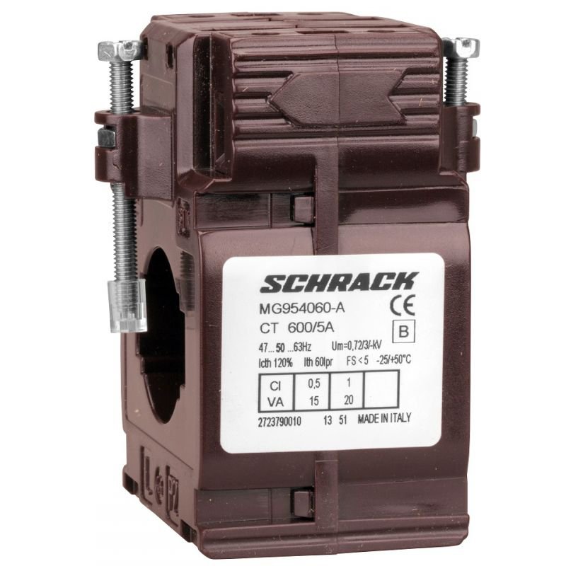 Transformator Curent 600/5A Schrack MG954060 - imagine 1