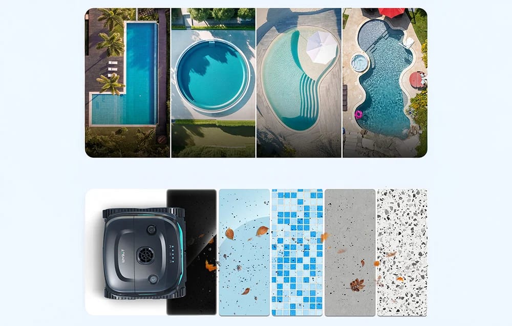 Robot Curățare Piscină WYBOT C2PRO Wireless 150m² - imagine 10