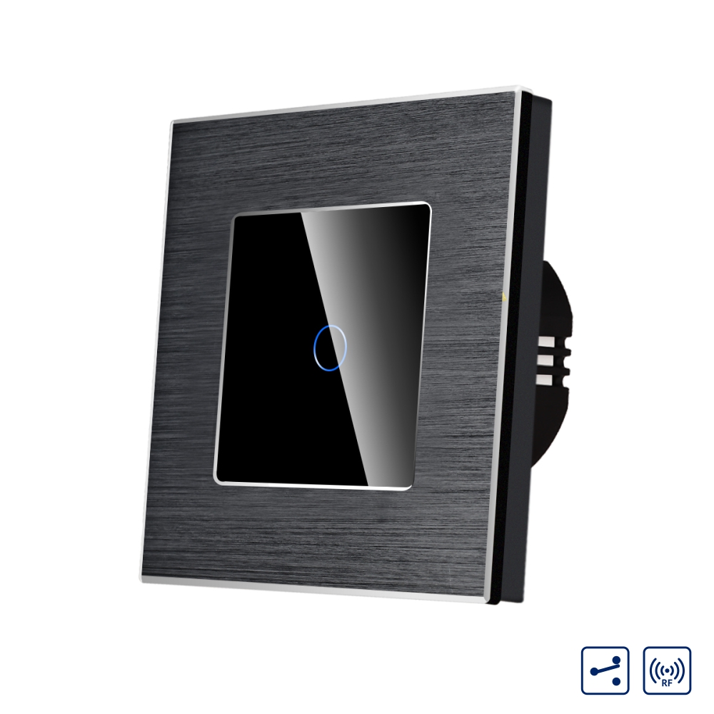 Întrerupător Touch Luxion RF433, Sticlă și Aluminiu - imagine 5