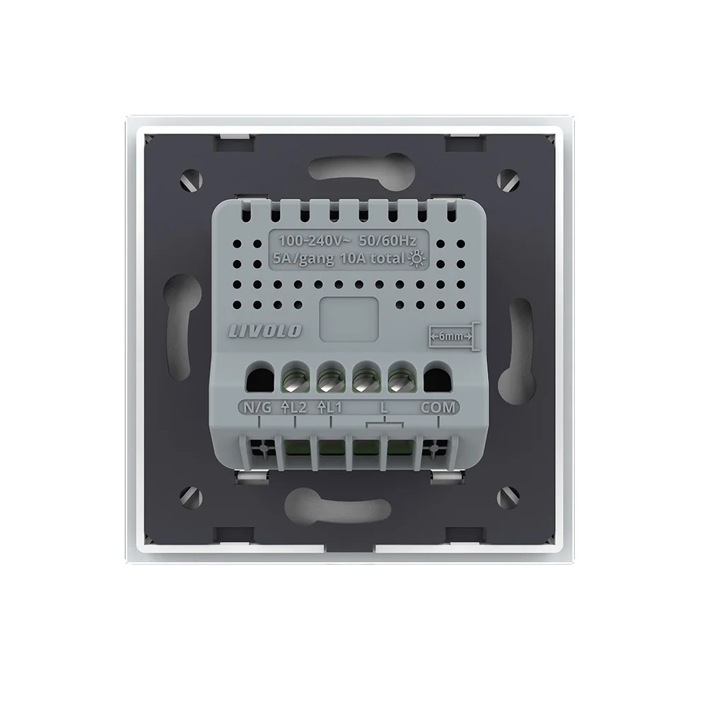 Intrerupator Dublu Touch Zigbee Livolo, Sticla - imagine 4