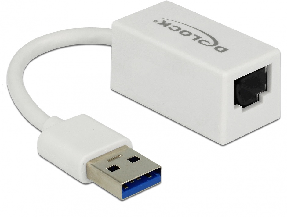 Adaptor USB la LAN Gigabit Delock Alb