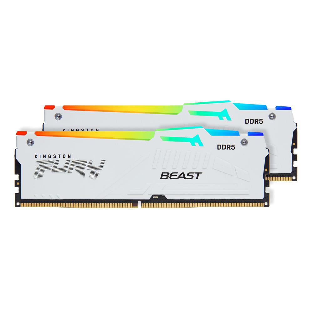 Kingston FURY Beast RGB White 32GB DDR5 6000MHz CL30