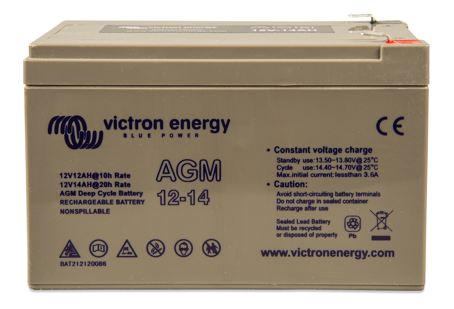 Acumulator Deep Cycle AGM Victron 12V 14Ah - imagine 2