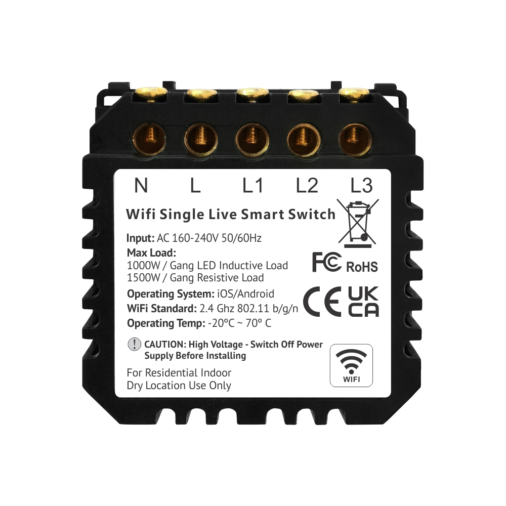 Întrerupător Triplu Wi-Fi Touch LUXION | Control Smart - imagine 4