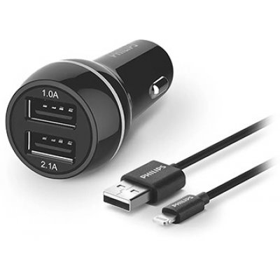 Incarcator Auto Philips Dual USB 2,1A