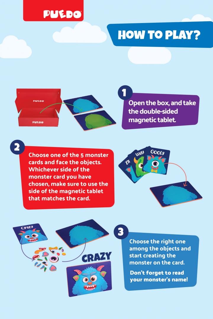 Joc Magnetic Creează un Monstru | Creativitate și Distracție - imagine 5