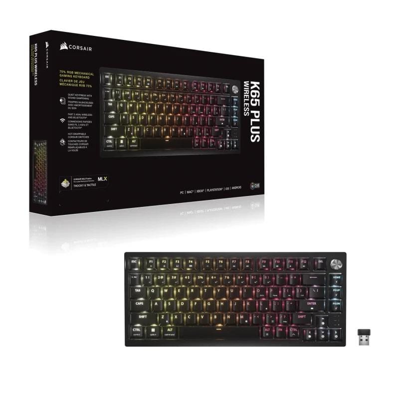 Tastatura Gaming Corsair K65 PLUS Wireless Mecanica RGB - imagine 2