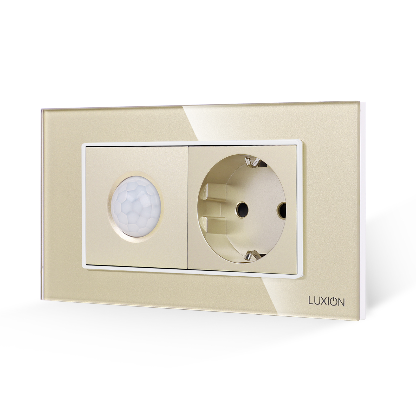 Senzor de Miscare 2M si Priza Schuko LUXION, Rama Sticla, IP44 - imagine 9