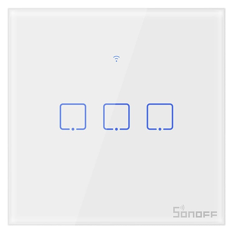 Intrerupator Smart Sonoff Wi-Fi 3 Circuite