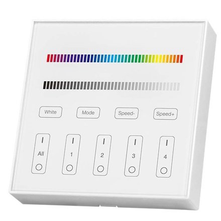 Controller Wi-Fi banda LED RGB + alb, 4 zone, V-TAC