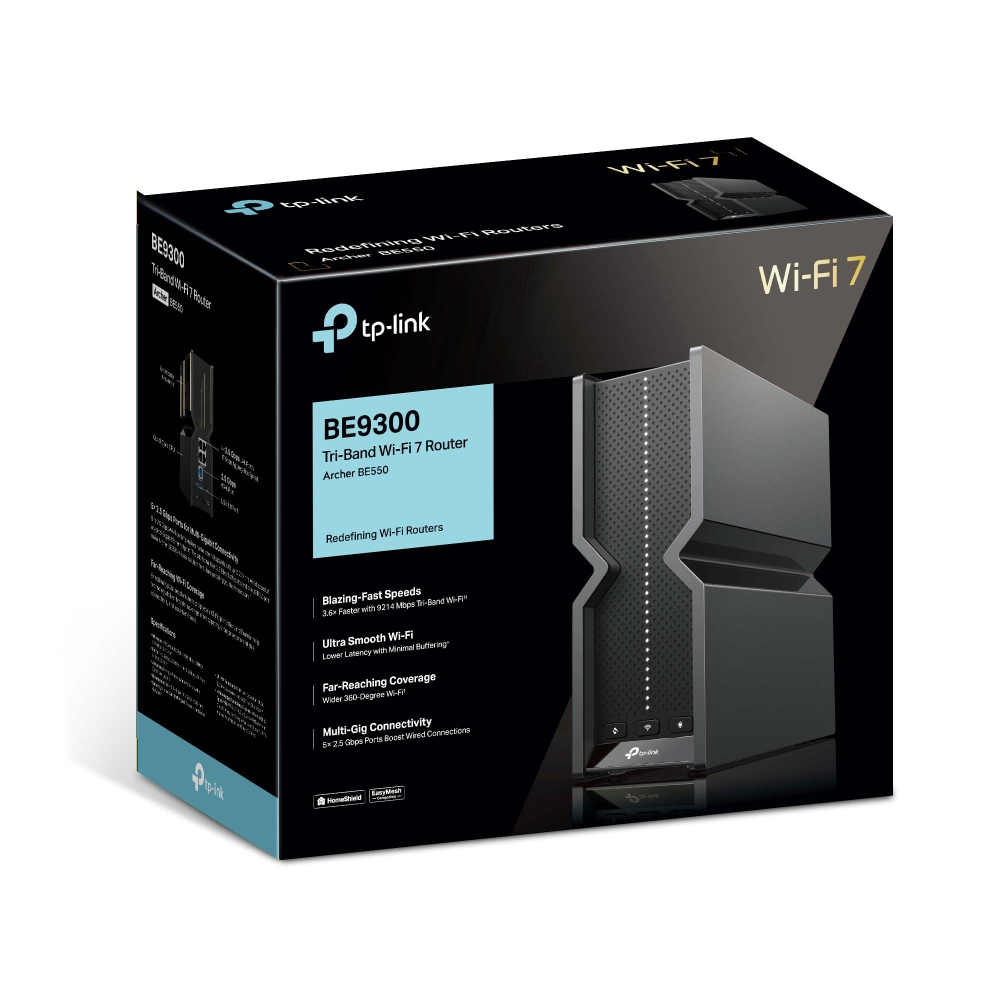 Router TP-Link Archer BE550 Wi-Fi 7, 2.5G - imagine 9